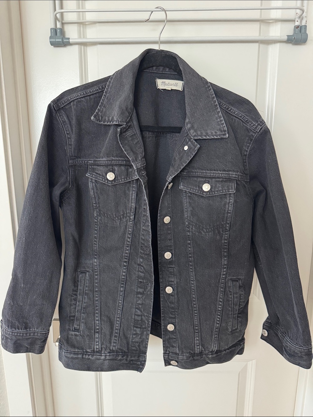 Madewell Black Washed Denim Jacket